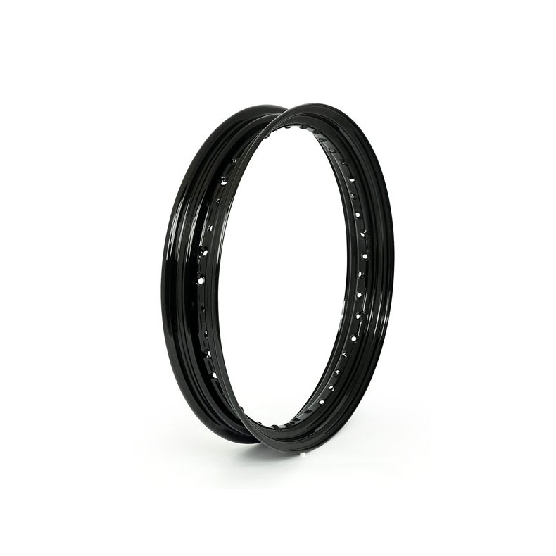 DROPCENTER RIM, 2.50 X 19 BLACK 40 SPOKE; 