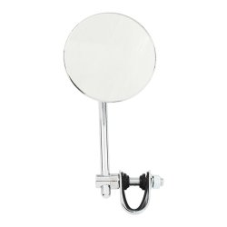ROUND CLAMP ON MIRROR 4 INCH 5" STEM  Fits: > 65-UP H-D