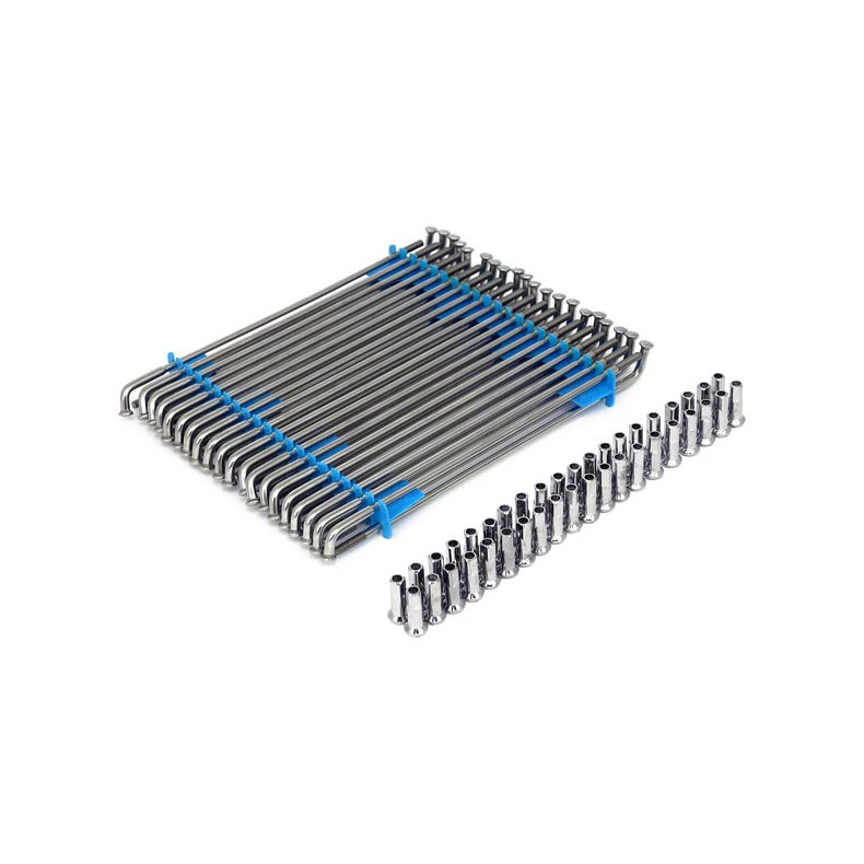 CHROME OR STAINLESS SPOKE SET, 19"