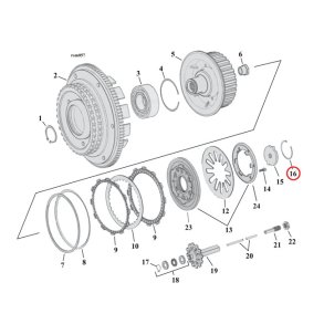 RETAINING RING, CLUTCH ADJUSTER PLATE  90-21