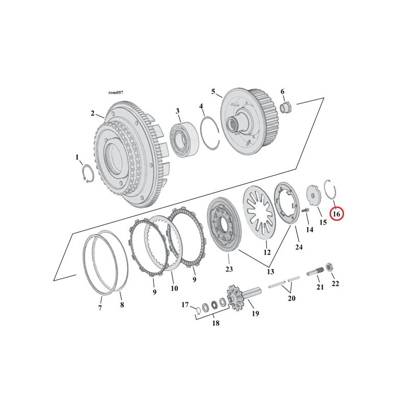 RETAINING RING, CLUTCH ADJUSTER PLATE  90-21