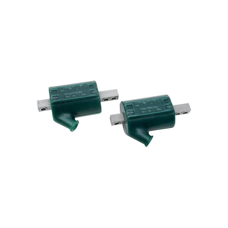 DYNATEK, DYNA SINGLE TOWER IGNITION COILS. 12V, 3 OHM Green.