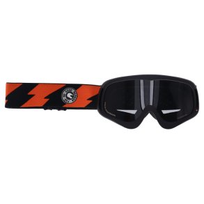 Roeg Peruna Logo goggle Bolts goggle black and orange/black strap