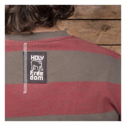 HOLY FREEDOM KRUGER STRIPED T-SHIRT OLIVE GREEN/BORDEAUX