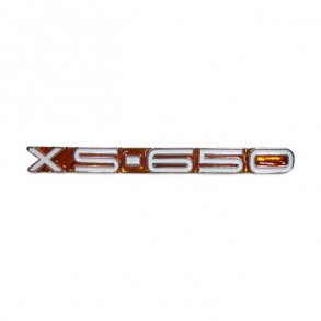 YAMAHA SIDE COVER EMBLEM, AMBER