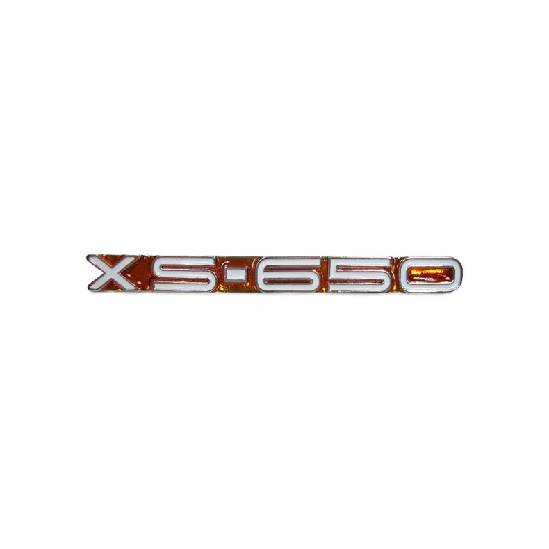 YAMAHA SIDE COVER EMBLEM, AMBER