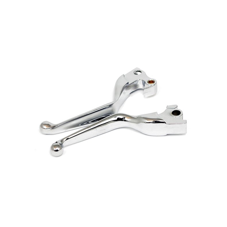HANDLEBAR LEVER KIT, WIDE BLADE.  Fits: > 14-19 XL