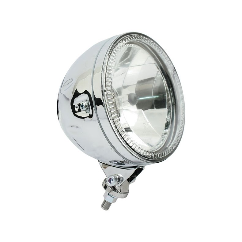 HALO CAFE RACER HEADLIGHT H4, BLACK, E-MARK