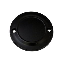 Stepped point cover 2-hole. Black Black die-cast aluminum point cover. 70-99 Bt, xl 71-22