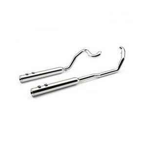 COBRA TRUE DUAL HEADPIPES CHROME; 07-08 FLT