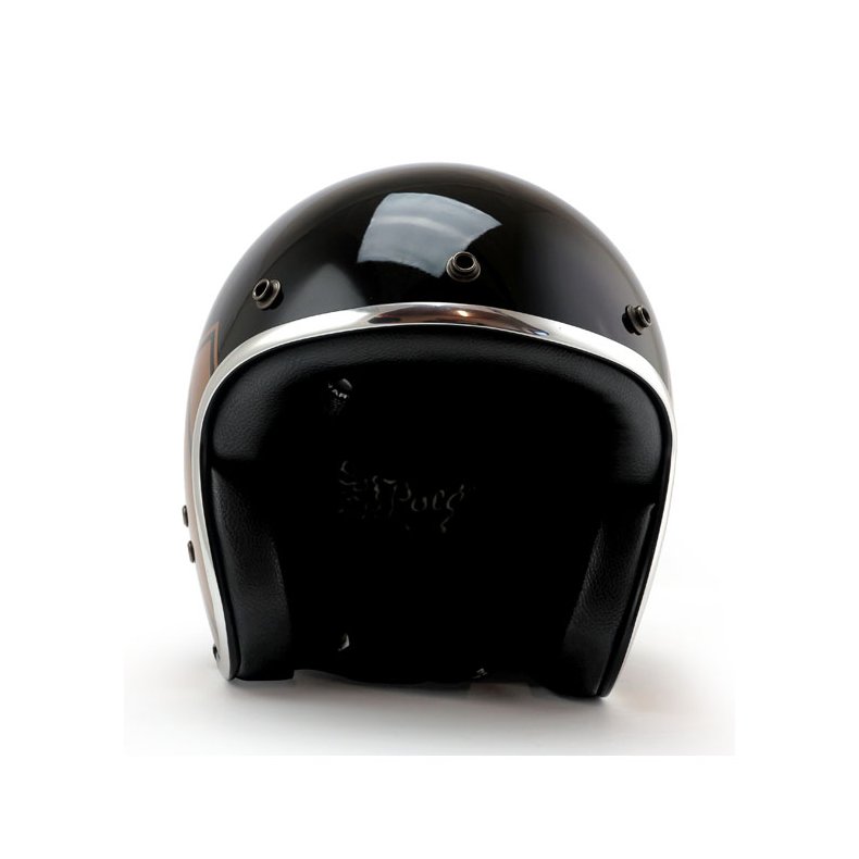 ROEG X 13 1/2 SKULL BUCKET HELMET GLOSS BLACK (ECE GODKENDT)