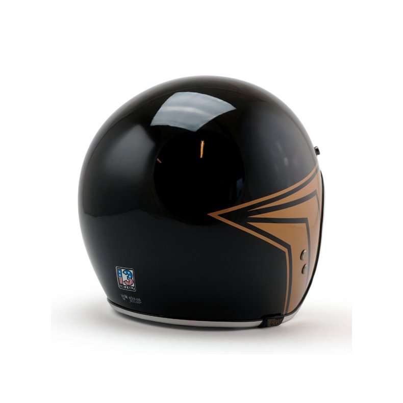 ROEG X 13 1/2 SKULL BUCKET HELMET GLOSS BLACK (ECE GODKENDT)