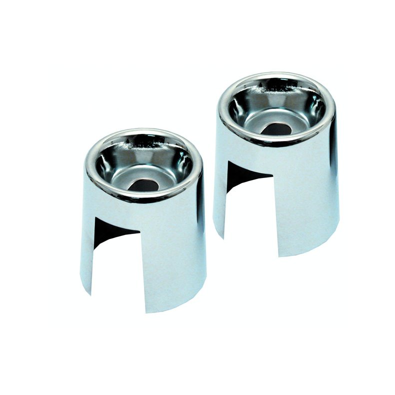 SHOCK STUD COVER KIT. CHROME Chrome steel replacement covers. 2 inch  Fits: > 75-78 XL 