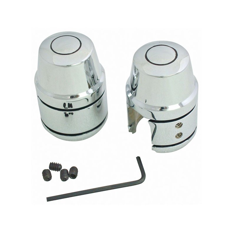 SHOCK STUD COVER KIT. CHROME Chrome steel replacement covers.  Fits: > 00-03 XL