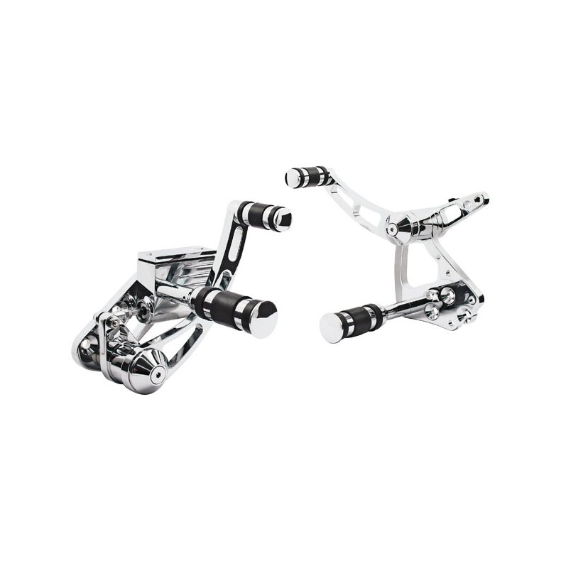 FORWARD CONTROL SET Chrome 58-86 4speed-86-99 softail