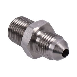 Goodridge adapter fitting, high polished stainless steel Stainless steel, 1/8