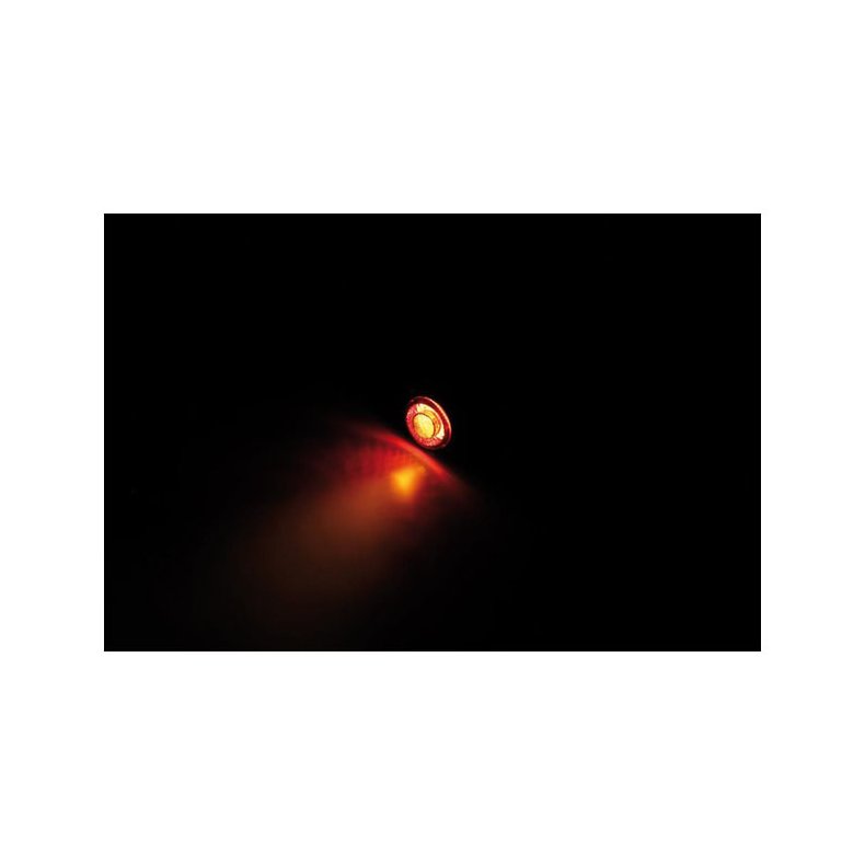 'APOLLO' MINIATURE ROUND SMD LED BRAKE,  TAILLIGHT/TURN SIGNAL COMBO Smoke lens. 