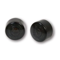 'APOLLO' MINIATURE ROUND SMD LED BRAKE,  TAILLIGHT/TURN SIGNAL COMBO Smoke lens. 