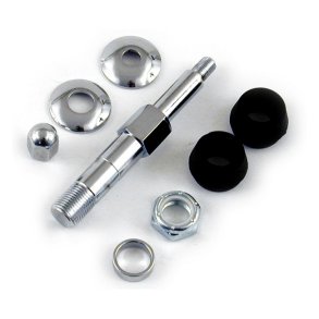 UPPER SHOCK STUD KIT CHROME FOR 1 SHOCK  Fits: > 73-85 4-SP FL, FX 