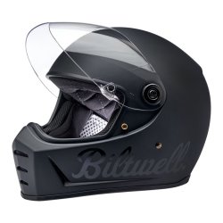 BILTWELL LANE SPLITTER HELMET PODIUM FLAT BLACK FACTORY