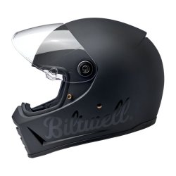 BILTWELL LANE SPLITTER HELMET PODIUM FLAT BLACK FACTORY