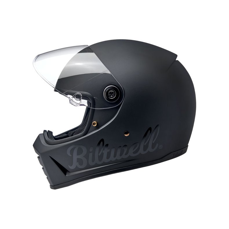 BILTWELL LANE SPLITTER HELMET PODIUM FLAT BLACK FACTORY