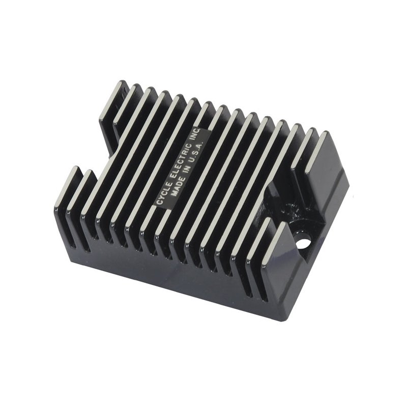 Cycle Electric, 6V voltage regulator. Black Models with 6V two-brush generators. 58-64 B.T., 58-64 X