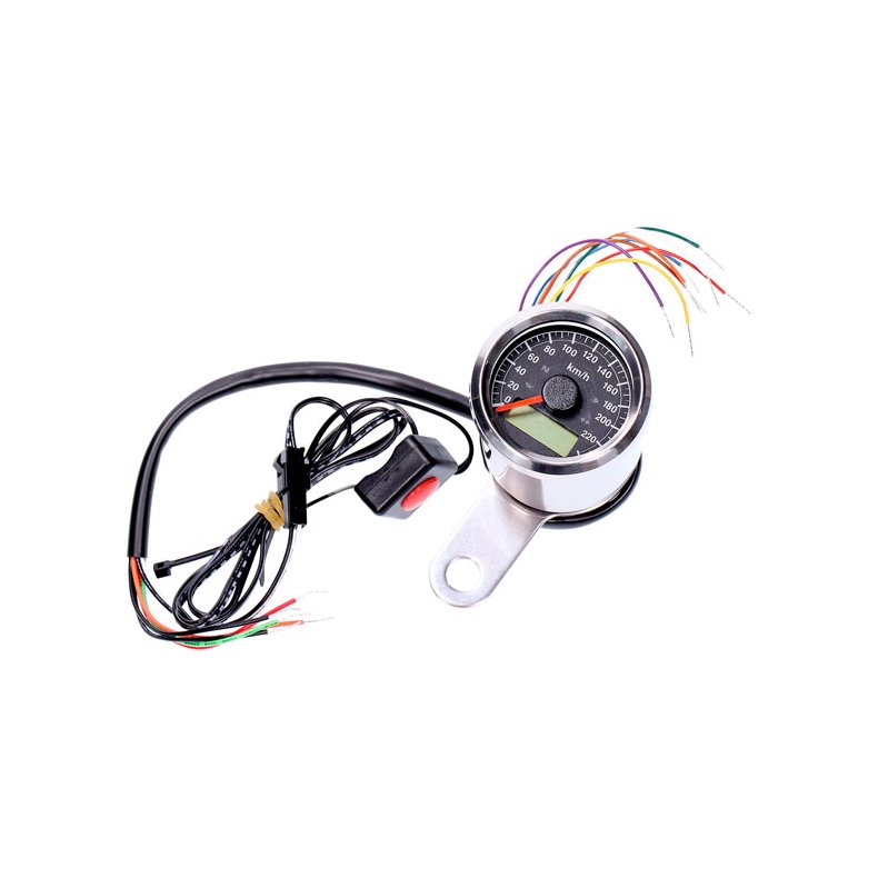 STOKER, ELECTRONIC SPEEDOMETER 48MM Black face plate