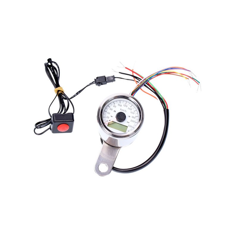 STOKER, ELECTRONIC SPEEDOMETER 48MM. TILBUD P DEN SORTE TIL 1000KR