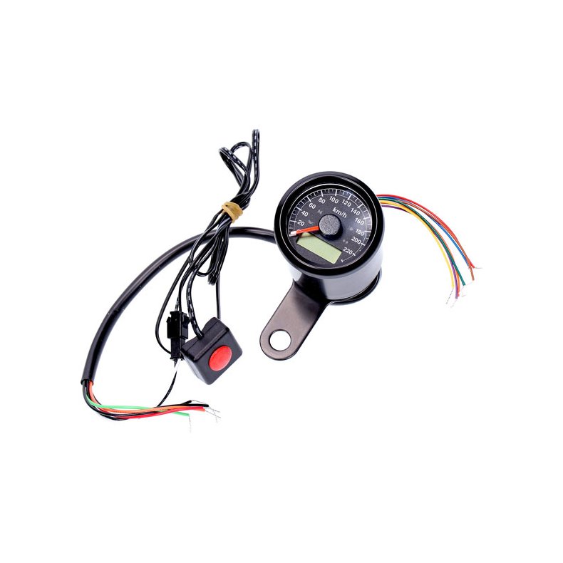 STOKER, ELECTRONIC SPEEDOMETER 48MM Black face plate