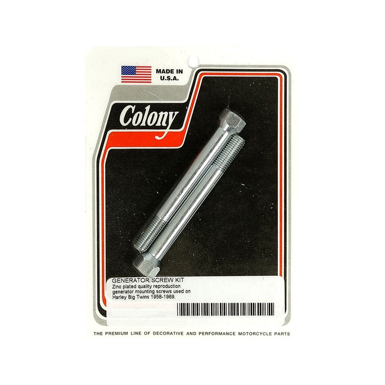 Colony, generator mount kit. Zinc.  58-69 Big Twin