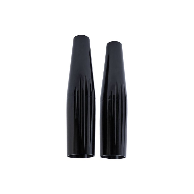 FAT/FIN FORK COVERS. BLACK