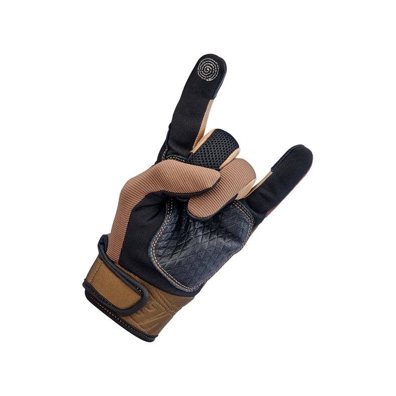 Biltwell Baja gloves chocolate/black