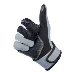 Biltwell Baja gloves grey/black