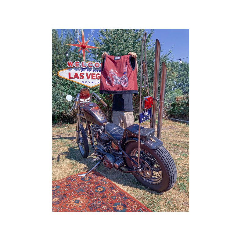 13 1/2 RAIN SPLITTER DENIM VEST, SORT ELLER BL.