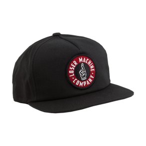 LOSER MACHINE GOOD LUCK SNAPBACK CAP BLACK