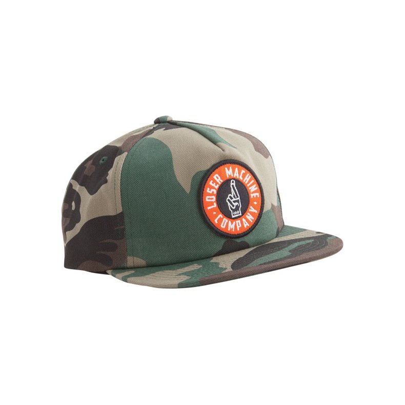 LOSER MACHINE GOOD LUCK SNAPBACK CAP CAMO