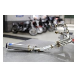 S&S, RACE 2:1 LOW EXHAUST SYSTEM. STAINLESS 