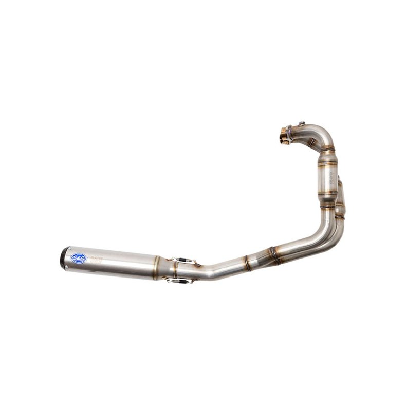 S&S, RACE 2:1 LOW EXHAUST SYSTEM. STAINLESS 