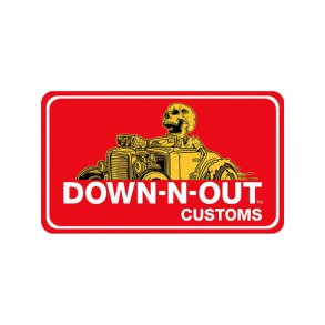 DOWN-N-OUT RAT ROD STICKER Everyone needs stickers, no explanation necessary!  Fits: > 7,62 x 11,43 