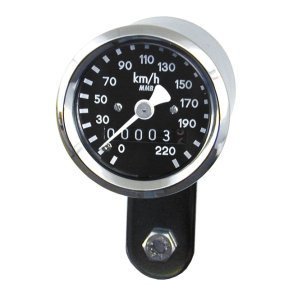 MMB 48MM ULTRA MINI SPEEDO CHROME/BLACK KHM 2:1 DRIVE RATIO