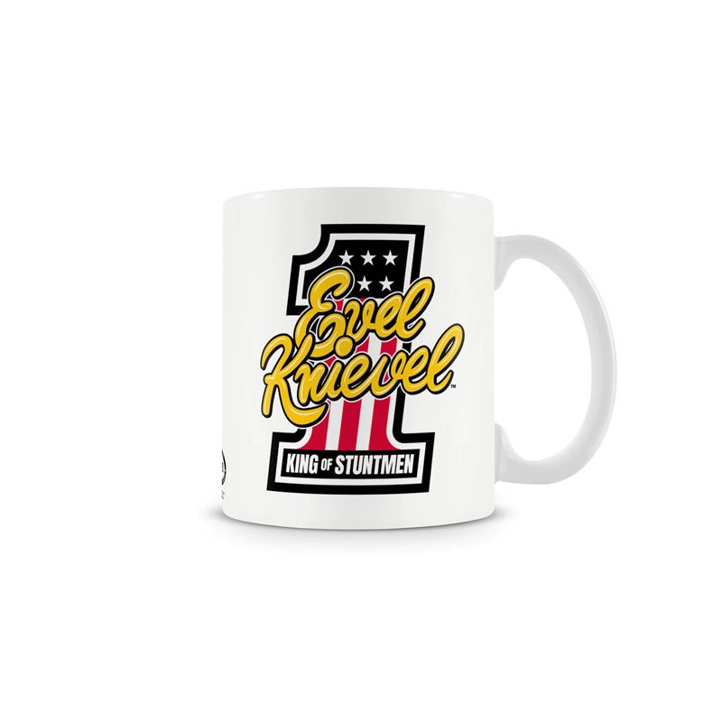 Kop. EVEL KNIEVEL KING OF STUNTMEN COFFEE MUG