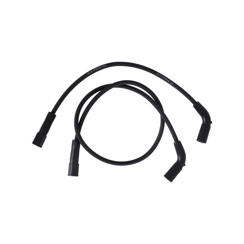 BLUE STREAK, XXX SPARK PLUG WIRE SET. BLACK, WHITE PRINT 09-16 Touring