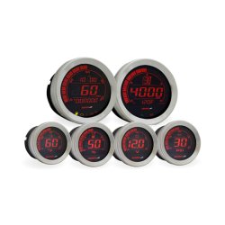 KOSO, HD-02 6-PIECE GAUGE KIT FOR 04-13 Touring with fairing