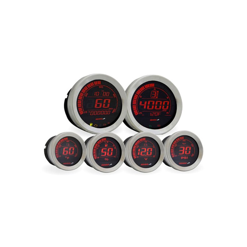 KOSO, HD-02 6-PIECE GAUGE KIT FOR 04-13 Touring with fairing