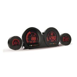 KOSO, HD-03 4-PIECE GAUGE KIT FOR TOURING 