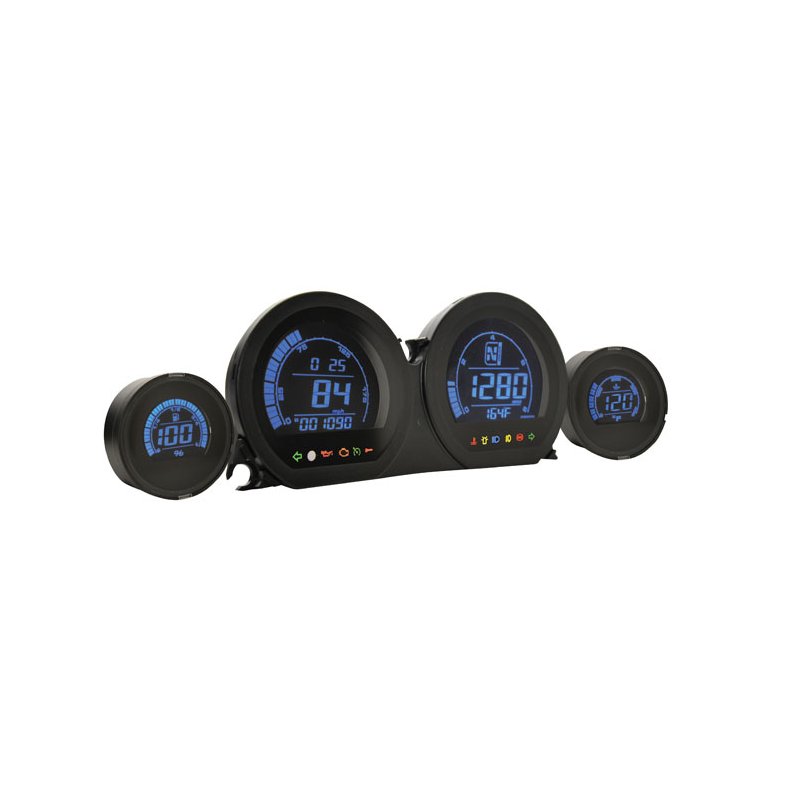 KOSO, HD-03 4-PIECE GAUGE KIT FOR TOURING 