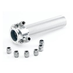 BILTWELL WHISKEY THROTTLE, POLISHED For 1" handlebars.