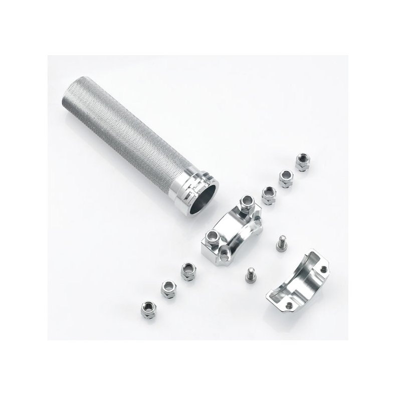 BILTWELL WHISKEY THROTTLE, POLISHED For 1" handlebars.