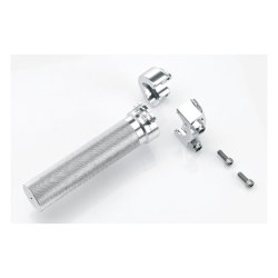 BILTWELL WHISKEY THROTTLE, POLISHED For 1" handlebars.